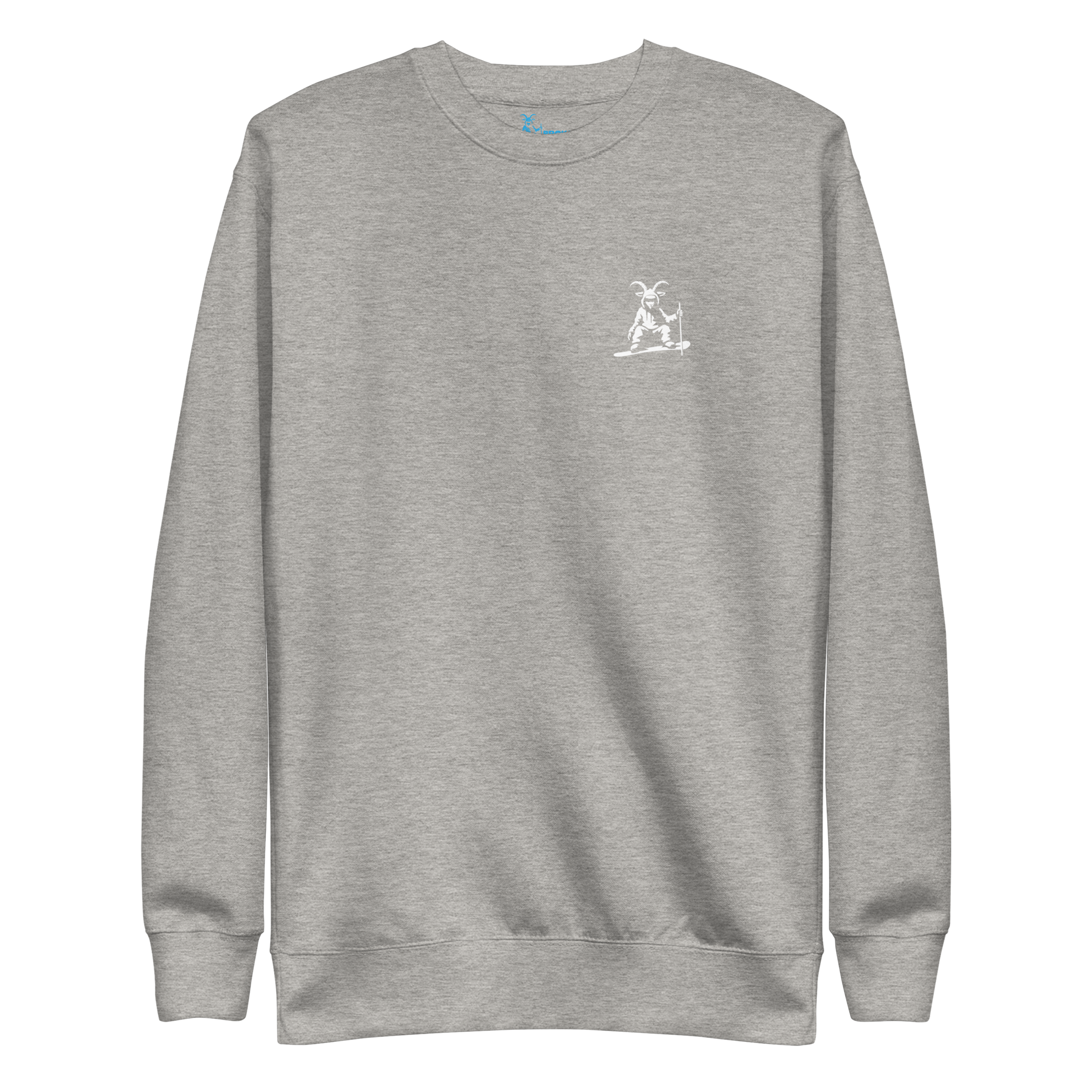 Sweat-shirt unisexe de ski et de snowboard Crans Montana avec notre motif de skieur Snow Bones